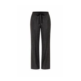 Forte_Forte Straight Trousers, female, Gray, Size: S Straight Trousers
