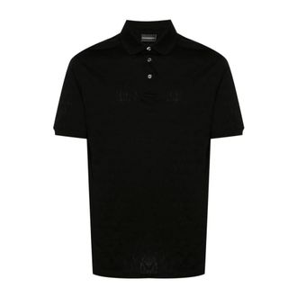Emporio Armani Polo Shirts, male, Black, XL, Black Polo Shirt 3D1Fm81Jorz0999