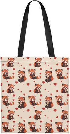 Generic Cute Red Panda Tote Bag for Women Men Shoulder Bags Purses Pouch Handbags