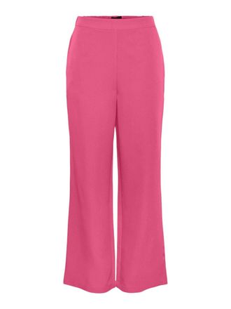 Pieces Womens PCBOZZY HW Wide Plain Pant NOOS BC Trouser, hot Pink, M / 30L