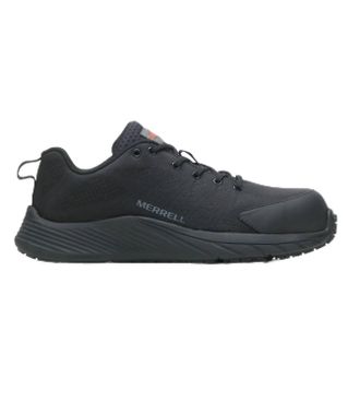 Merrell Womens Moab Flight Carbon Fiber Safety Toe Work Shoes In Black