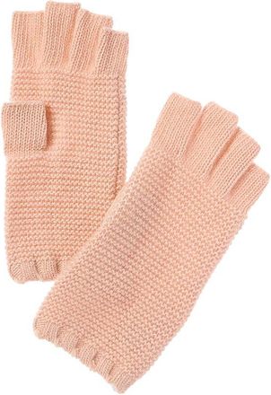 Portolano Stitched Cashmere Fingerless Gloves
