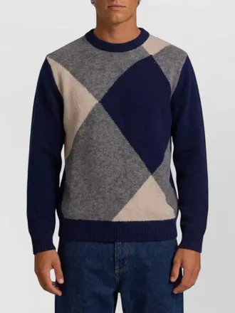 Ballantyne ribbed crew-neck wool-blend jumper