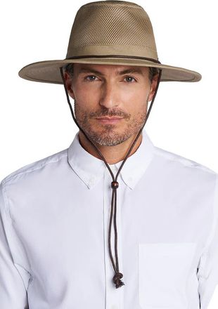 Coolibar Mens Walkabout Vented Hat, UPF 50+ Sun Protection in Smoke Grey at Nordstrom, Size Small/medium