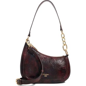 Dune London Direction Leather Shoulder Bag in Purple at Nordstrom Rack