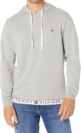Tommy Hilfiger French Terry Hoodie In Gray