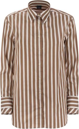Fay Regular Striped Stretch Cotton Shirt