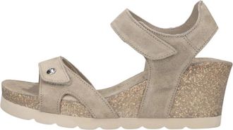 Panama Jack Vila Sandalen - Dames - Sleehakken - Beige - 40 EU - Schoenen