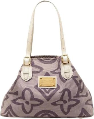 Louis Vuitton Pre-owned Monogram Taigienne PM Tote Bag - Dames - Pre-owned - Paars - Maat: ONE Size Zijde