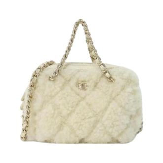 Chanel Pre-owned Vintage Handtas - Dames - Pre-owned - Beige - Maat: ONE Size