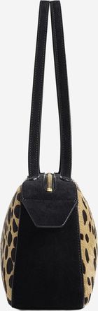 Khaite Womens Simona Ponyskin Shoulder Bag Animalier Calfskin