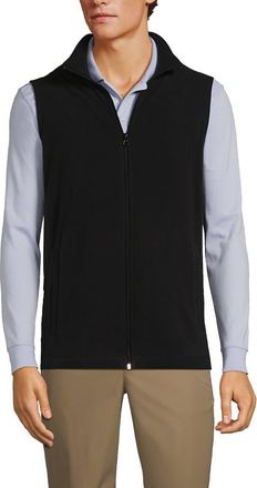 Lands End Lightweight Fleece Vest in Black at Nordstrom, Size Xx-Large