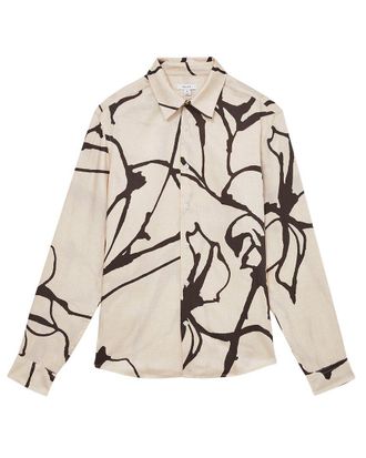 Reiss Suarez Abstract Painted Casual Shirt