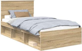 vidaXL Estructura De Cama Sonoma 100 X 200 Cm Madera De Pino Macizo Vidaxl