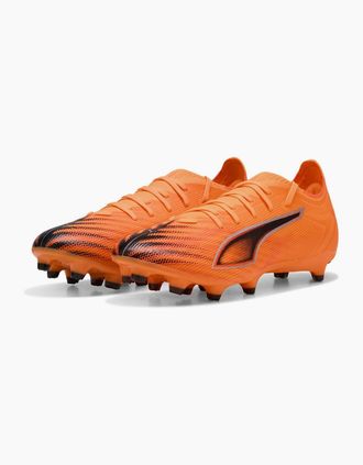 Puma Mens 6 Match Adults Firm Ground Football Boots - Orange - Size: 11.5