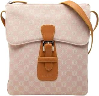 Loewe Pre-owned Canvas Shoulder Bag - Dames - Vintage Schoudertas - Beige - ONE Size - Leer - Vintage