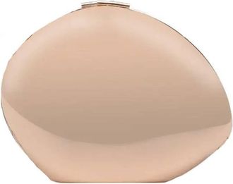 Urban Expression Womens Reagen Hardshell Clutch Evening Bag In Gold