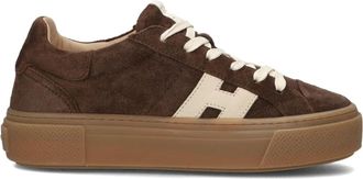 Hogan H705 Allacciato H - Heren - Sneakers - Bruin - 40 1/2 EU - Schoenen