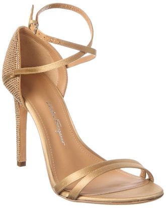 Ferragamo Ferragamo Suede & Satin Sandal