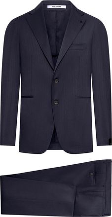 Tagliatore Vesuvio Single-Breasted Herringbone Suit