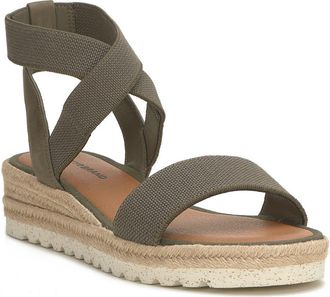 Lucky Brand Thimba Ankle Wrap Espadrille Sandal in Canteen Linels at Nordstrom, Size 7.5