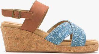 Hush Puppies Womens Hush Puppies WILLOW X BAND Womens Sandals Blue - Size: 5
