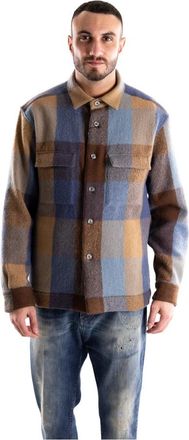 Xacus Shirt Jacket - Heren - Zomerjassen - Veelkleurig - L - Wol - Jassen