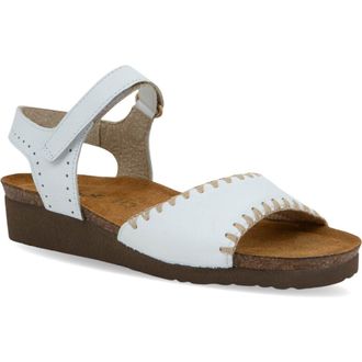 Naot Luna Sandal in White Soft Leather at Nordstrom, Size 11Us