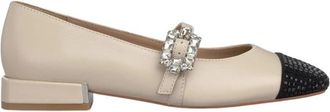 Alma En Pena Platte schoen met strass teenkap - Dames - Ballerinas - Wit - 40 EU - Schoenen