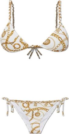 Balmain Tweedelig badpak - Dames - Bikinis - Wit - M - Tweed - Badmode