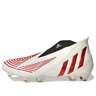 adidas Predator Edge+ FG Off White Vivid Red GV7384