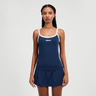 Ellesse Tanktop ELLESSE DOLCE VEST, Damen, Gr. 40 (12), blau (navy), Obermaterial: 78% Baumwolle, 22% Polyester, Tops Tanktop