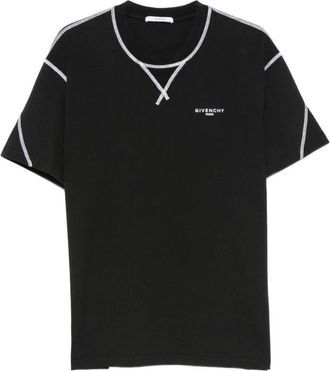 Givenchy Black Crew Neck Logo T-Shirt