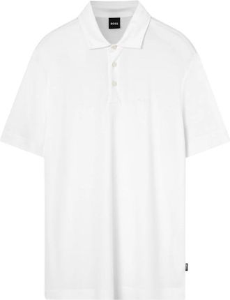 HUGO BOSS Polo Shirt - Heren - Polos - Wit - 3XL - Katoen - Tops