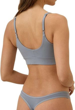 Pact Organic Cotton Everyday Mid Rise Thong 6-Pack in Spotted Posies at Nordstrom, Size Xx-Large