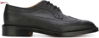 Thom Browne Zwarte platte schoenen voor vrouwen - Heren - Veterschoenen - Zwart - 41 EU - Schoenen
