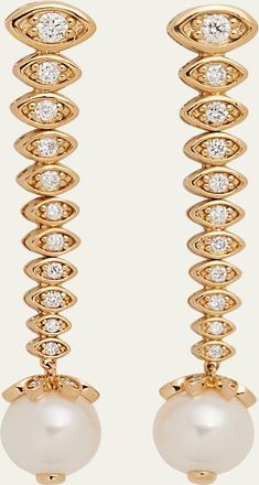 Sydney Evan 14k Yellow Gold Graduated Marquis Eye Earrings