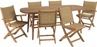 Macabane Conjunto de jard&iacute;n para 6 personas Portofino