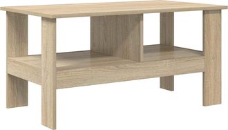 vidaXL Mesa De Caf&eacute; Roble Sonoma 90 X 50 X 45 Cm Madera De Ingenier&iacute;a Vidaxl