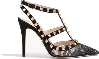 Valentino Garavani Dames, Schoenen, Zwart, Maat: 36 1/2 EU Leer