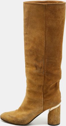 Jimmy Choo London Light Brown Suede Lily Knee Length Boots