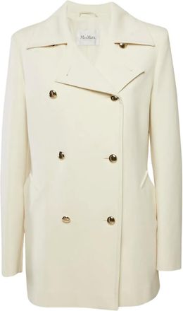 Max Mara Jas met dubbele rij knopen - Beige