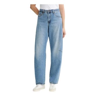 Levi's Baggy Dad Barrel Jeans - Dames - Jeans - Blauw - Maat: W28 L32 Katoen