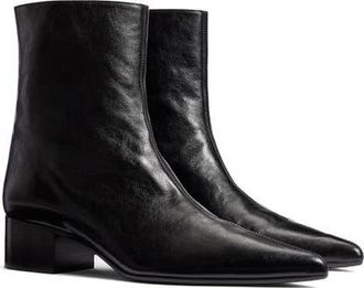 Khaite Andee Pointed Toe Ankle Boot in Black at Nordstrom, Size 10Us