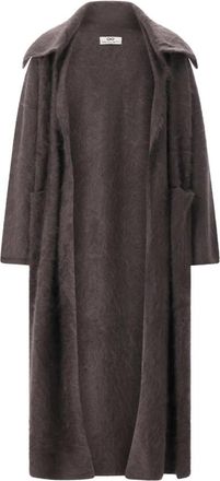 Sminfinity Lange gebreide jas - Dames - Mantel - Bruin - M/L - Kasjmier - Jassen