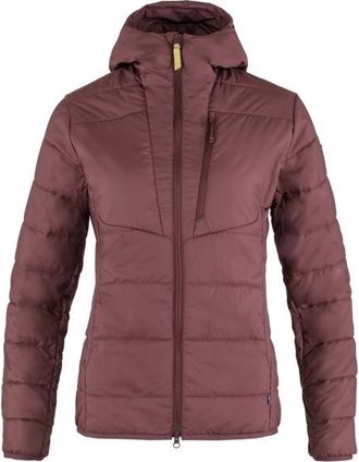 Fj&auml;llr&auml;ven Keb Padded Hoodie Kunstfaserjacke f&uuml;r Damen | braun