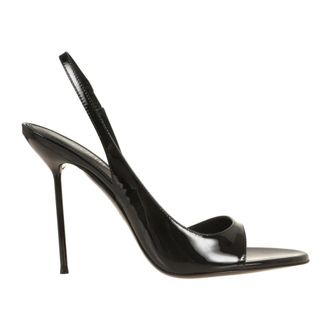 PARIS TEXAS High Heel Sandals, female, Black, Size: 10 US Lidia Slingback Sandal