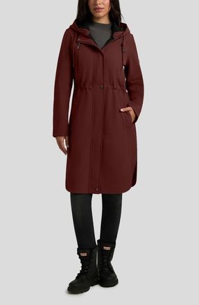 Hunter Monica Water Repellent Hooded Coat in Rust at Nordstrom, Size X-Large