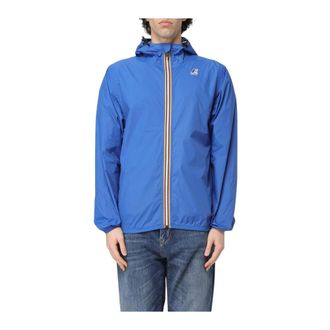 K-Way Light Jackets, male, Blue, XL, Le Vrai Claude Hooded Jacket
