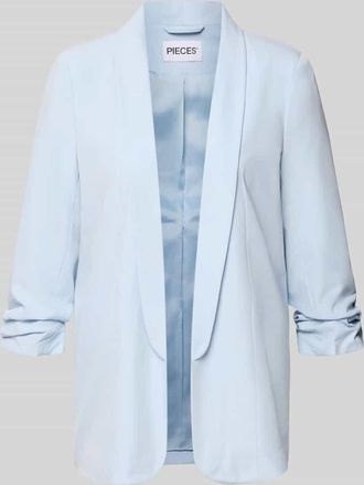 Pieces Regular Fit Longblazer mit Viskose-Anteil Modell BOSELLA in Hellblau, Größe XL